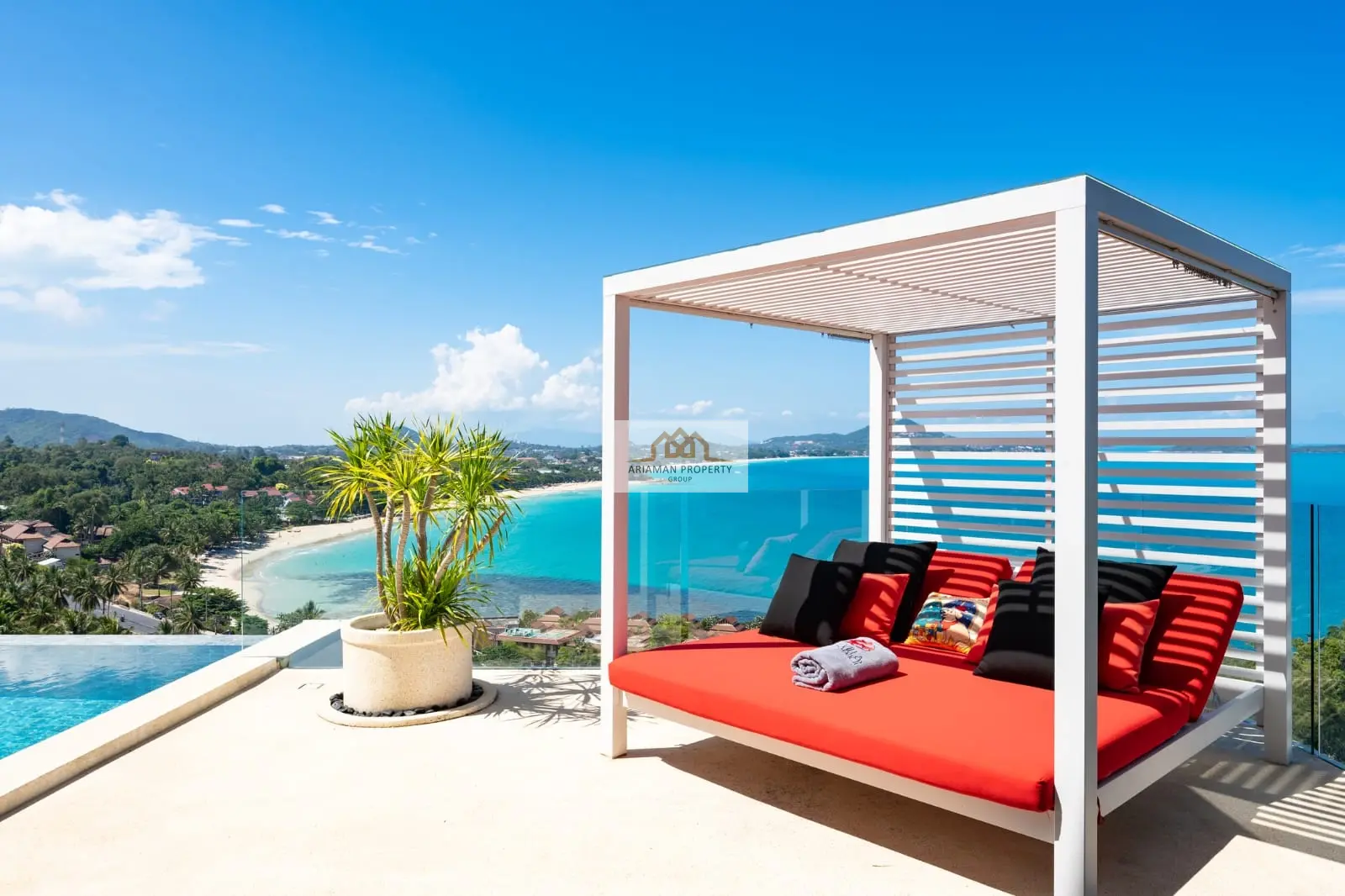 Luxurious 4-Bedroom Freehold Villa with Stunning Ocean and Mountain Views in Chaweng Noi
