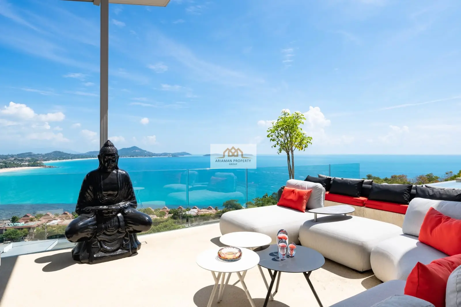 Luxurious 4-Bedroom Freehold Villa with Stunning Ocean and Mountain Views in Chaweng Noi