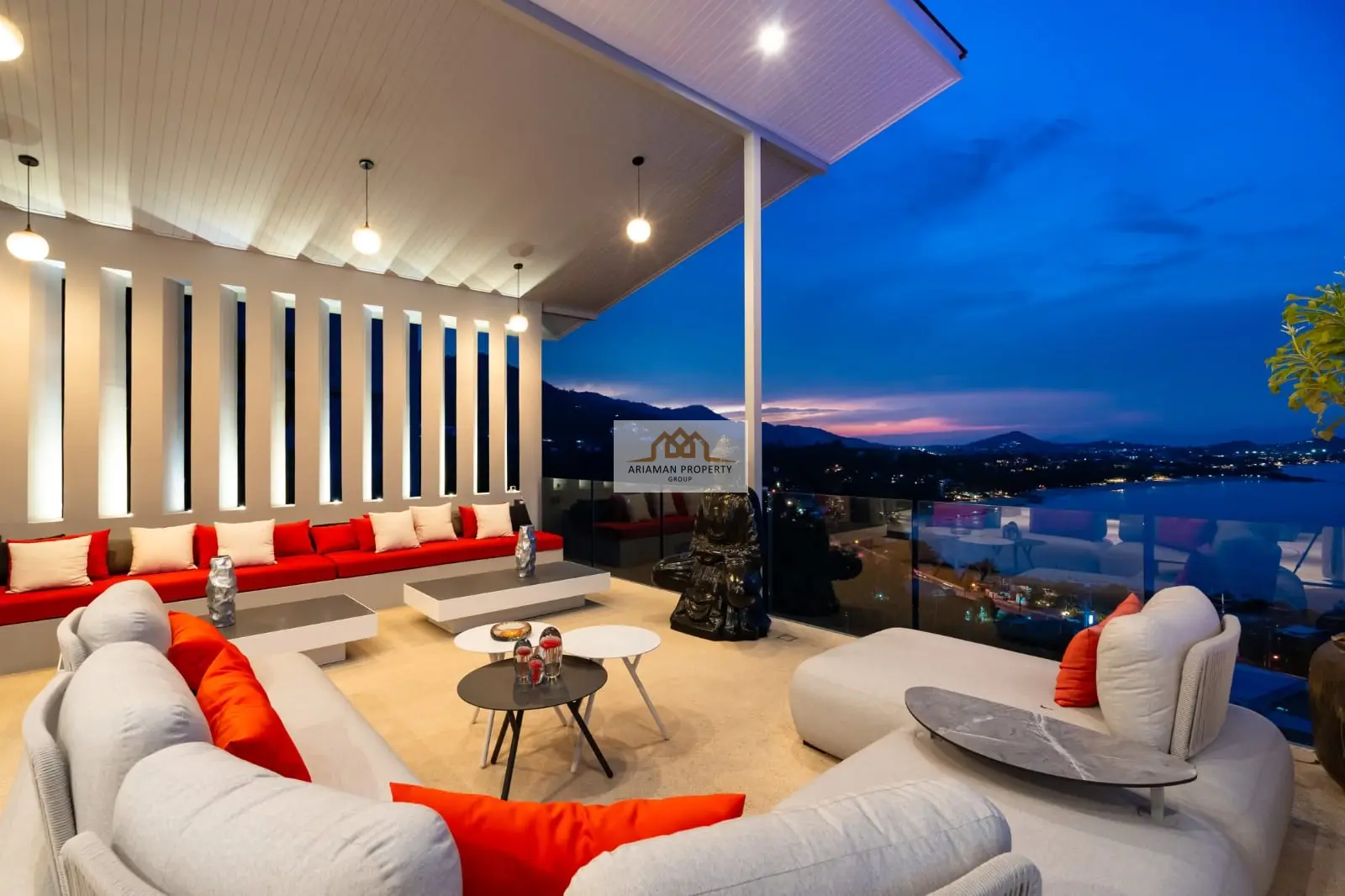Luxurious 4-Bedroom Freehold Villa with Stunning Ocean and Mountain Views in Chaweng Noi