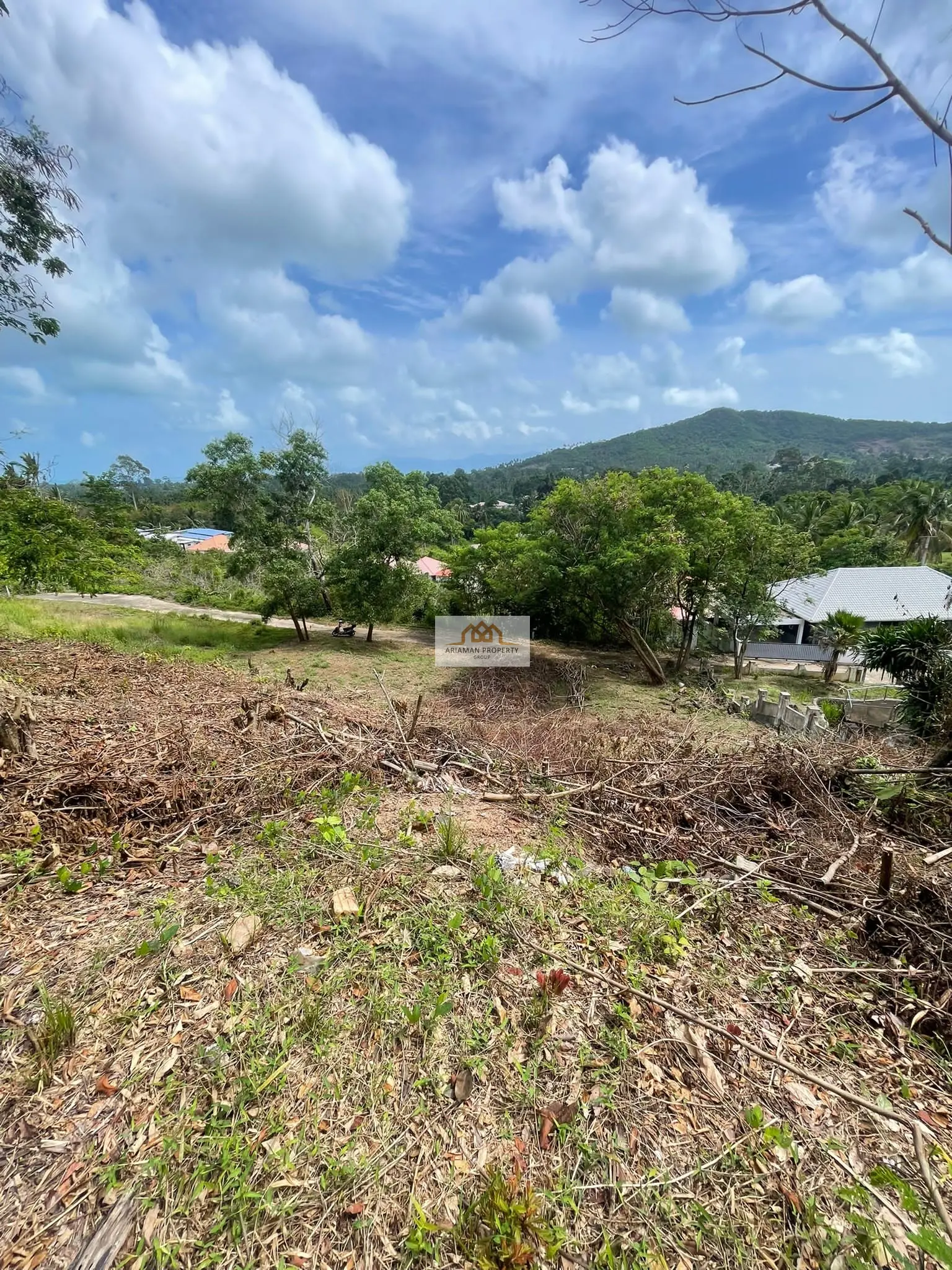 1,200 sqm of Freehold Land in Maenam with Lush Greenery and Mountain Views