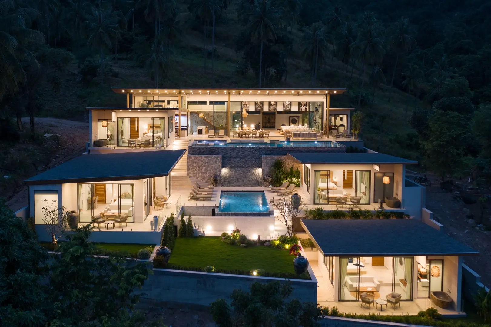 Ultra Luxury Modern Oceanview 6 Bedroom 6 Bathroom In Bophut 