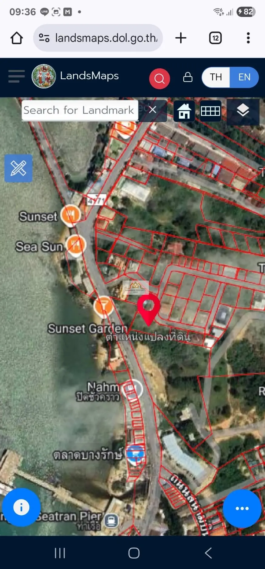 1100 SQM Land with Sea and Island Views in Plai Laem 