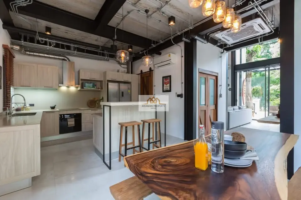 Contemporary Open-Plan Villa with Natural Light and Industrial Chic in Fishermans Village, BoPhut, Ko Samui