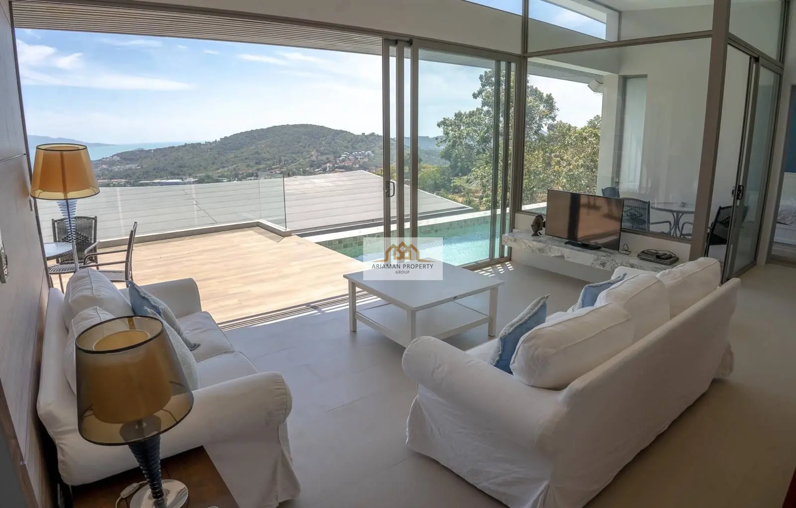Seaview 3-Bedroom Villa with Pool with Scenic Views in BoPhut, Ko Samui