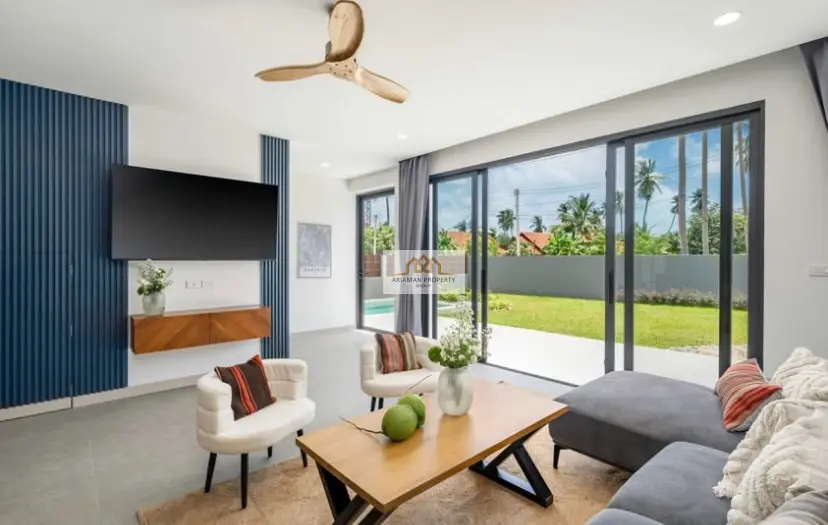 Modern 3-Bedroom Villa with Private Pool and Stylish Open Living in Plai Laem 