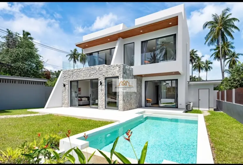 Modern 3-Bedroom Villa with Private Pool and Stylish Open Living in Plai Laem 