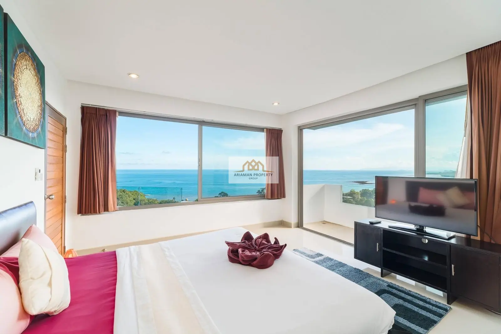 Spacious 5-Bedroom Villa with Ocean Views and Private Pool in Lamai, Ko Samui