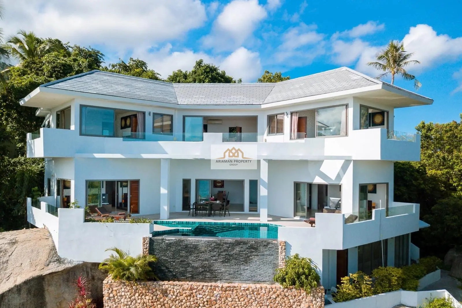 Spacious 5-Bedroom Villa with Ocean Views and Private Pool in Lamai, Ko Samui