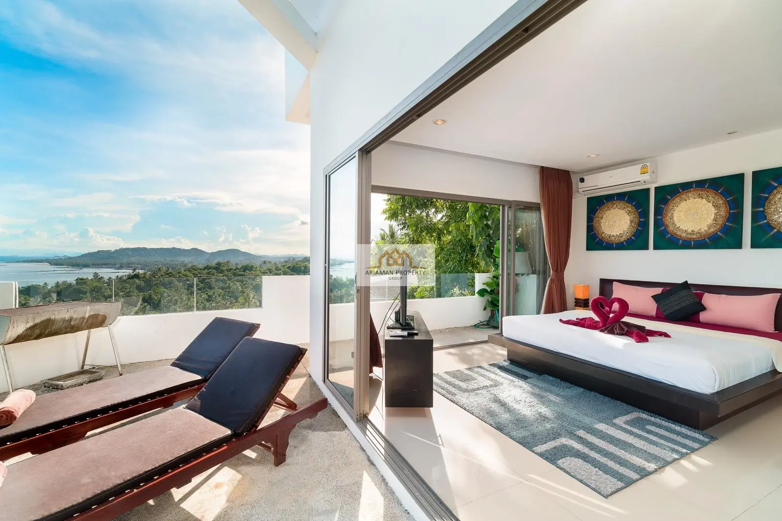 Spacious 5-Bedroom Villa with Ocean Views and Private Pool in Lamai, Ko Samui