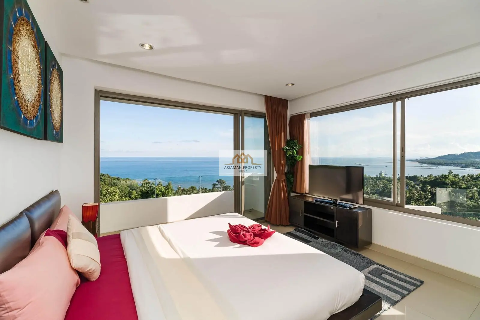 Spacious 5-Bedroom Villa with Ocean Views and Private Pool in Lamai, Ko Samui