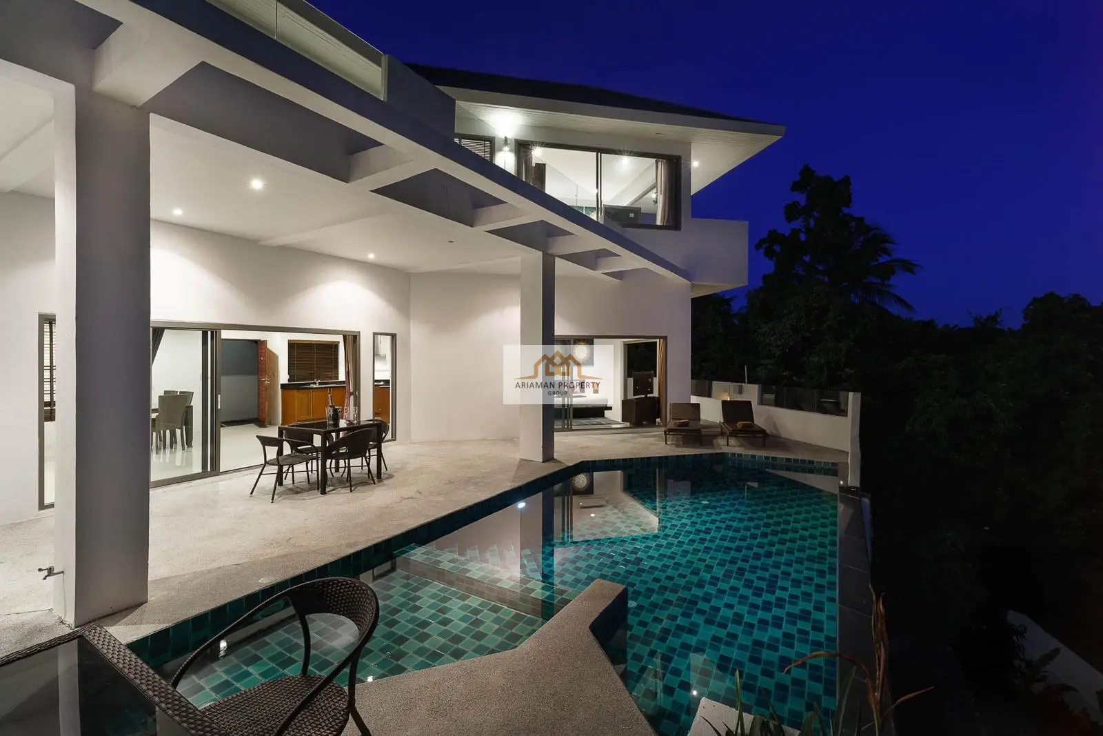 Spacious 5-Bedroom Villa with Ocean Views and Private Pool in Lamai, Ko Samui