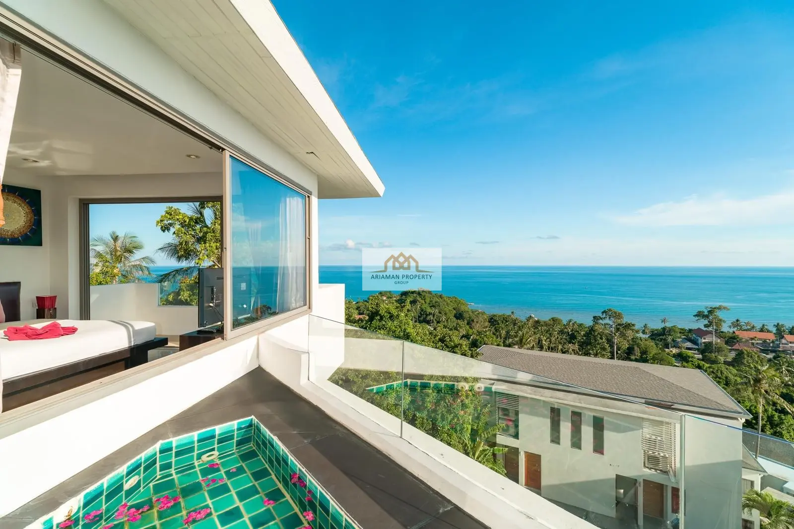 Spacious 5-Bedroom Villa with Ocean Views and Private Pool in Lamai, Ko Samui