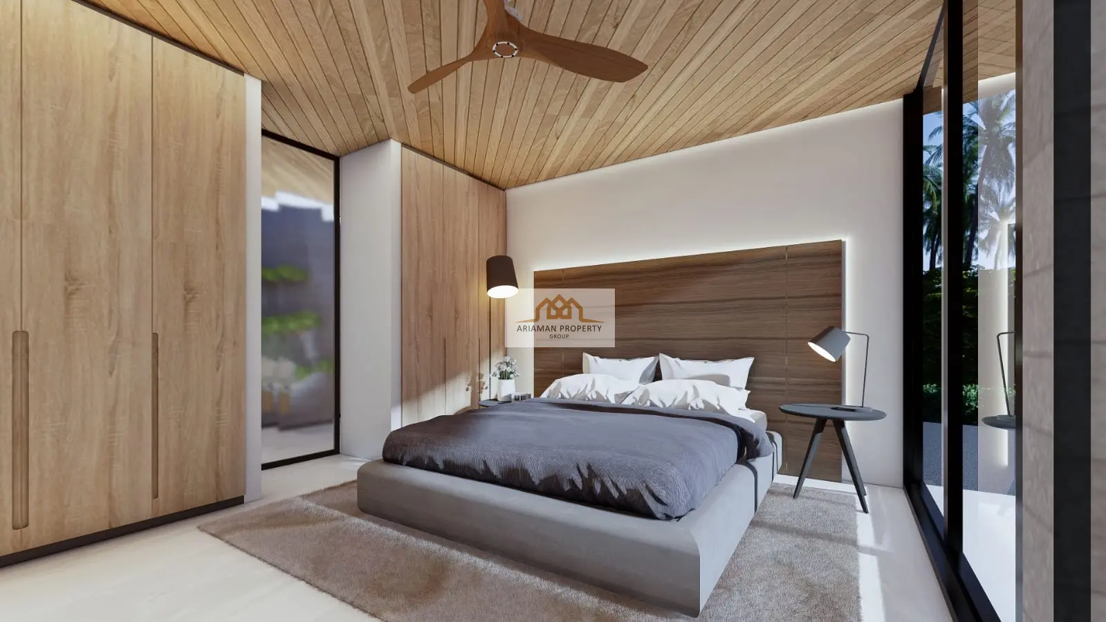 Modern Single-Story Off-Plan Home with Pool and Rooftop Garden in Bang Kao
