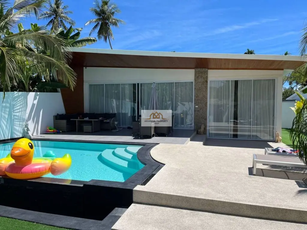 Modern Single-Story Villa with Private Pool and Tropical Outdoor Living In Bophut, Near Fishermans 