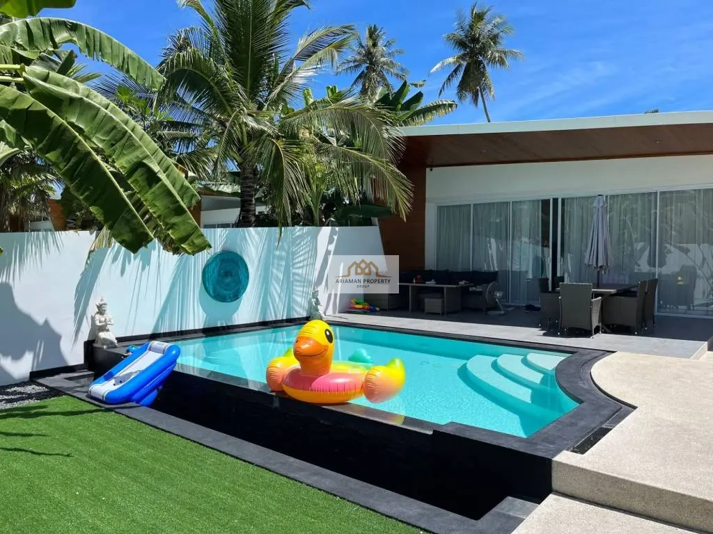 Modern Single-Story Villa with Private Pool and Tropical Outdoor Living In Bophut, Near Fishermans 
