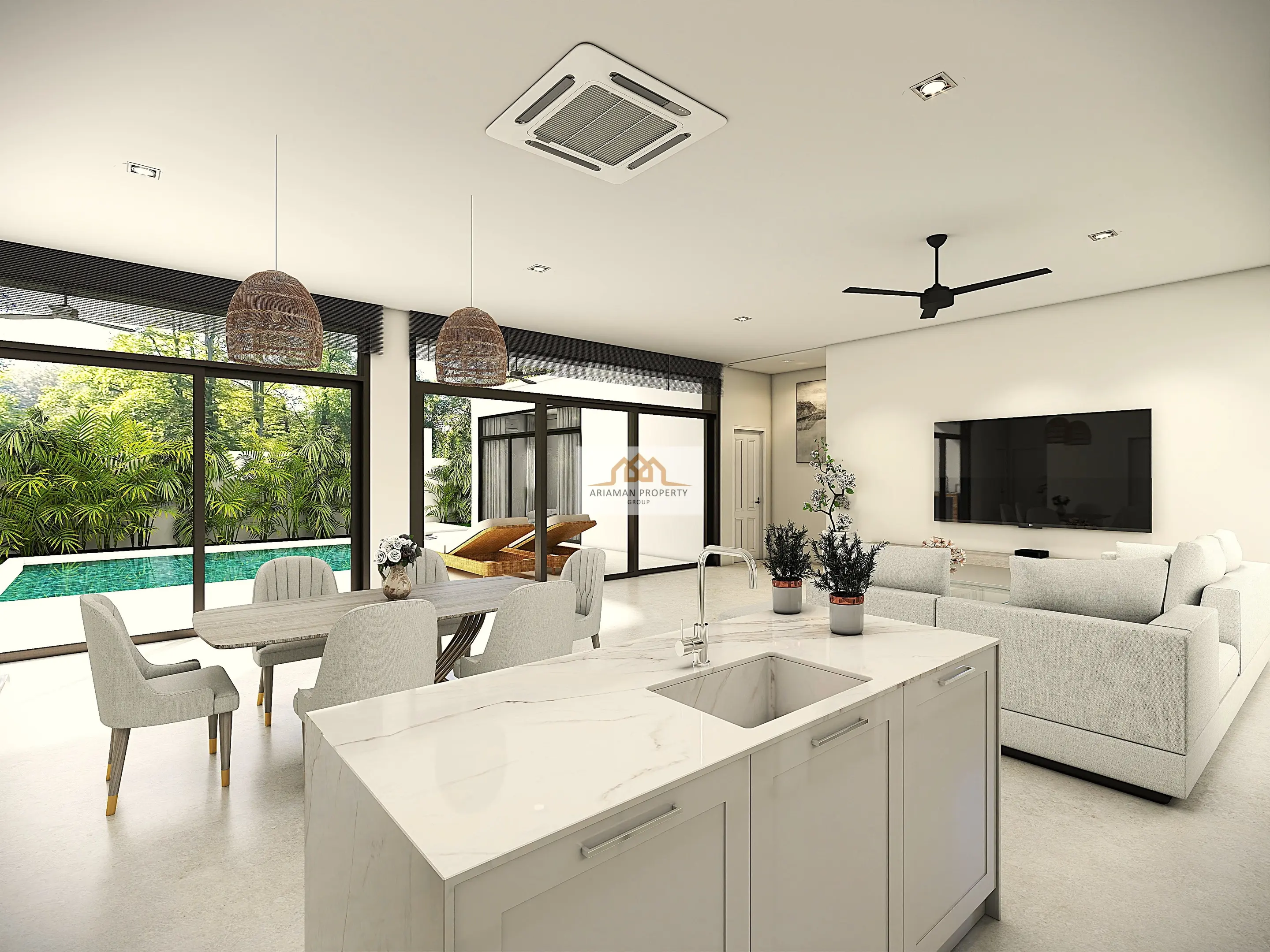 Brand New Off Plan 3-Bedroom Villa with Private Pool in Lamai, Ko Samui
