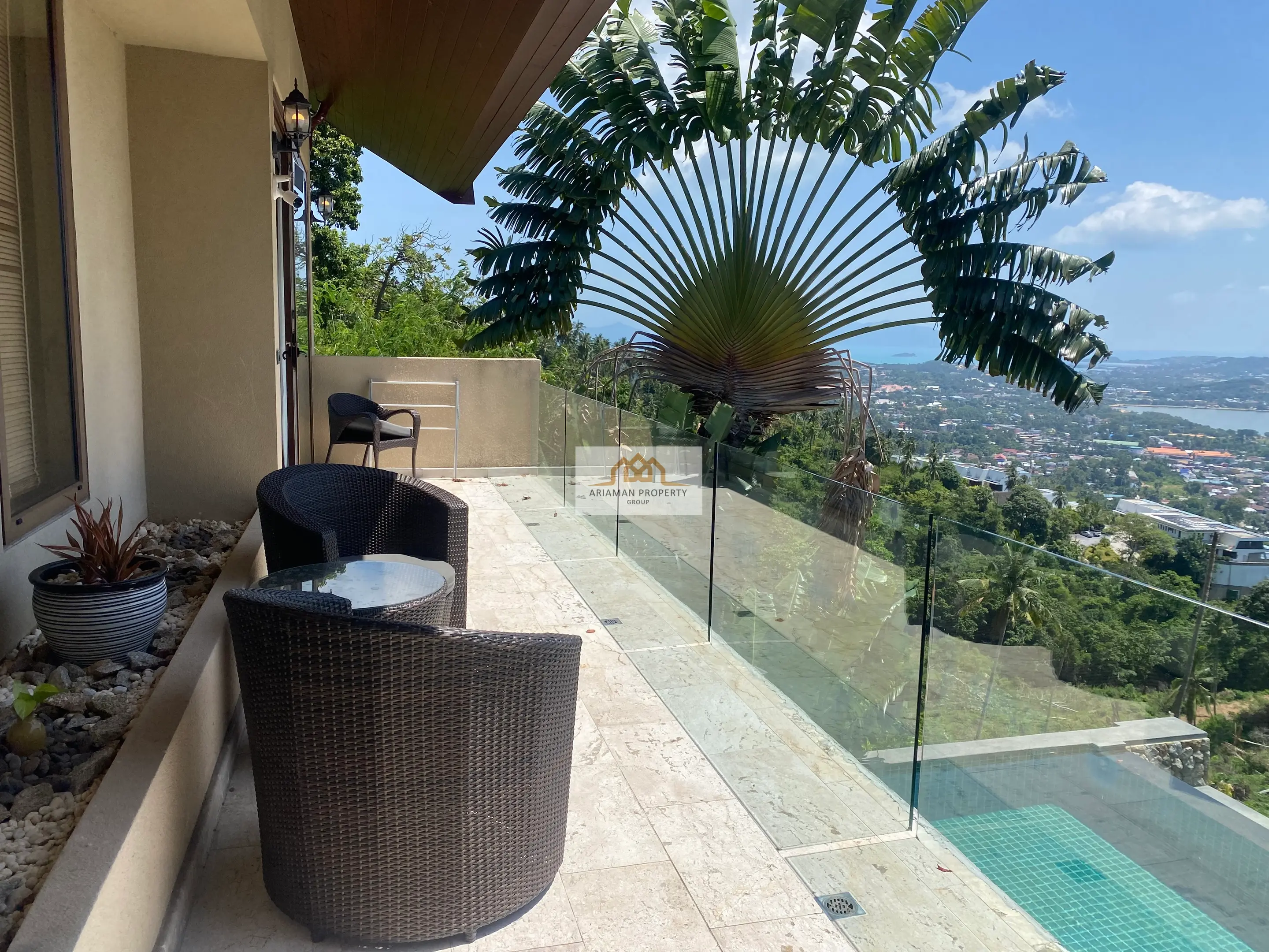 Ocean View 4-Bedroom Villa with Infinity Pool and Panoramic Views in Chaweng Noi