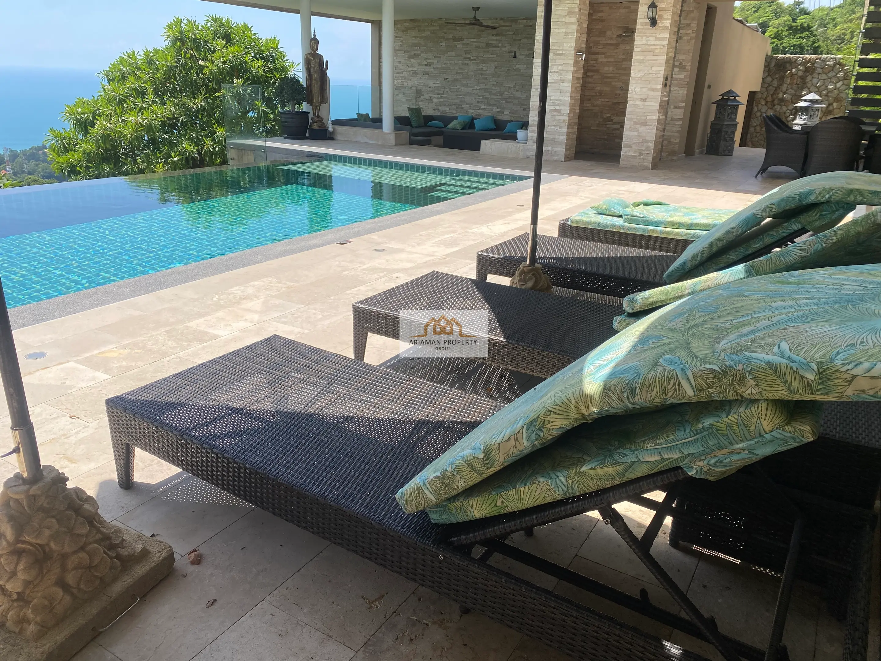 Ocean View 4-Bedroom Villa with Infinity Pool and Panoramic Views in Chaweng Noi