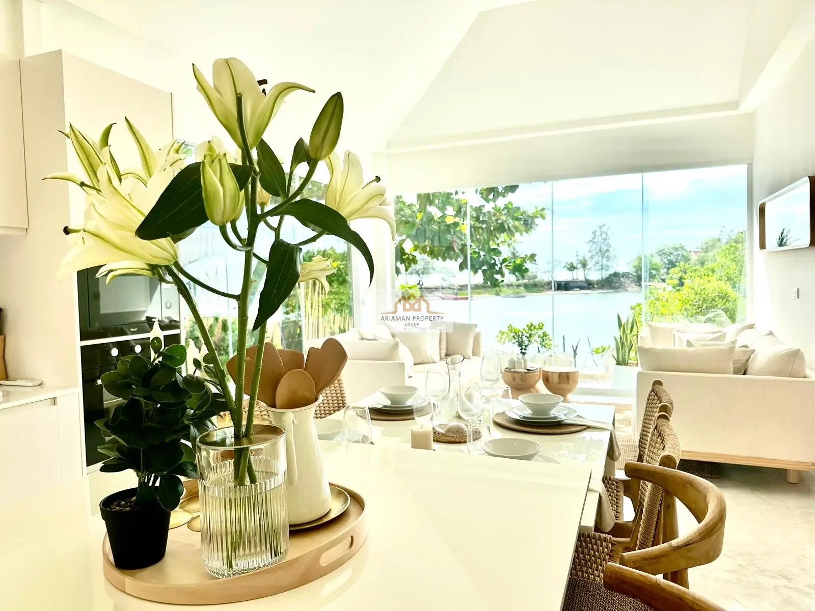 Luxury 2-Bedroom Waterfront Villa in Bangrak. Bright, Open, and Contemporary with Plunge Pool