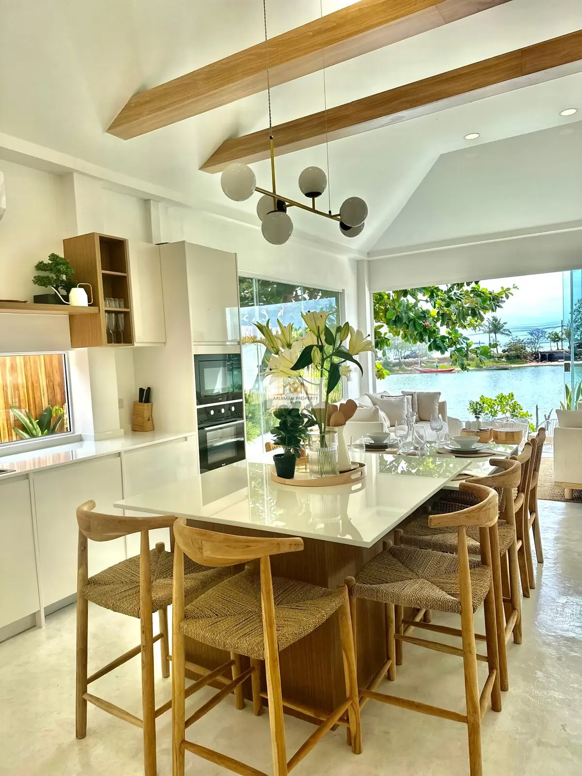 Luxury 2-Bedroom Waterfront Villa in Bangrak. Bright, Open, and Contemporary with Plunge Pool