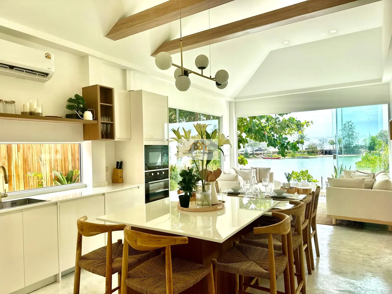 Luxury 2-Bedroom Waterfront Villa in Bangrak. Bright, Open, and Contemporary with Plunge Pool