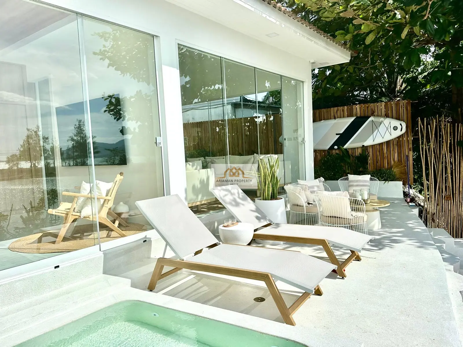 Luxury 2-Bedroom Waterfront Villa in Bangrak. Bright, Open, and Contemporary with Plunge Pool