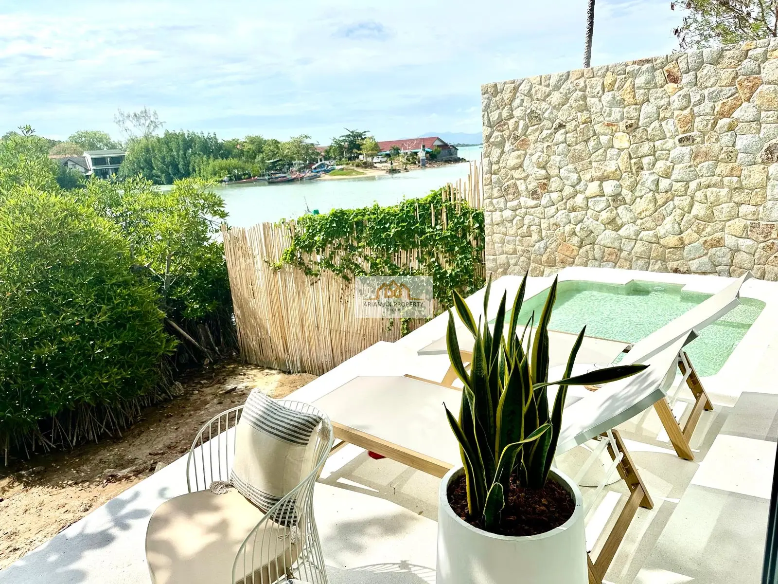 Luxury 2-Bedroom Waterfront Villa in Bangrak. Bright, Open, and Contemporary with Plunge Pool