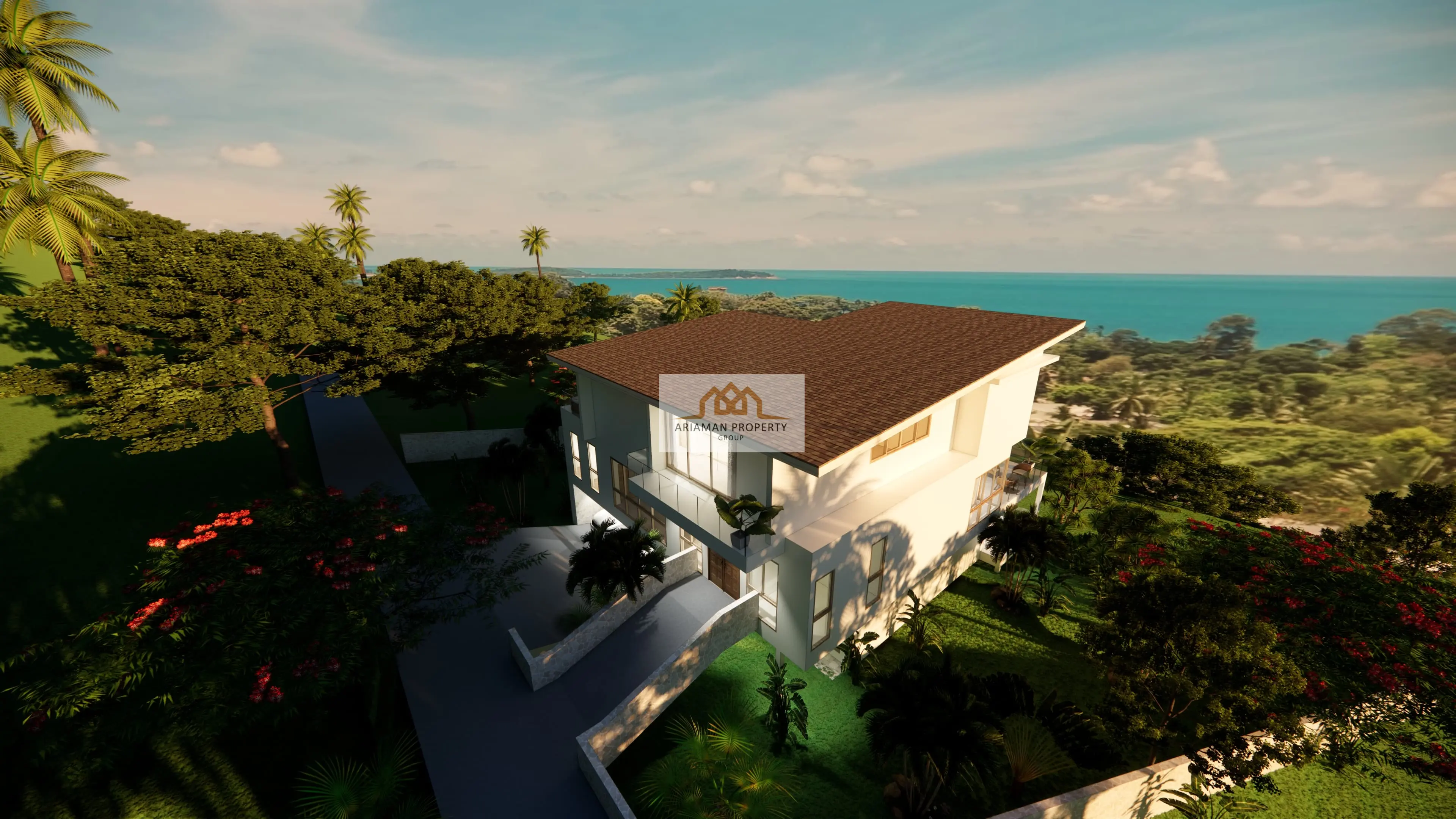 Development Oppertunity: Modern 3-Bedroom Freehold Home with Pool and Garden Views in Bo Phut, Ko Samui