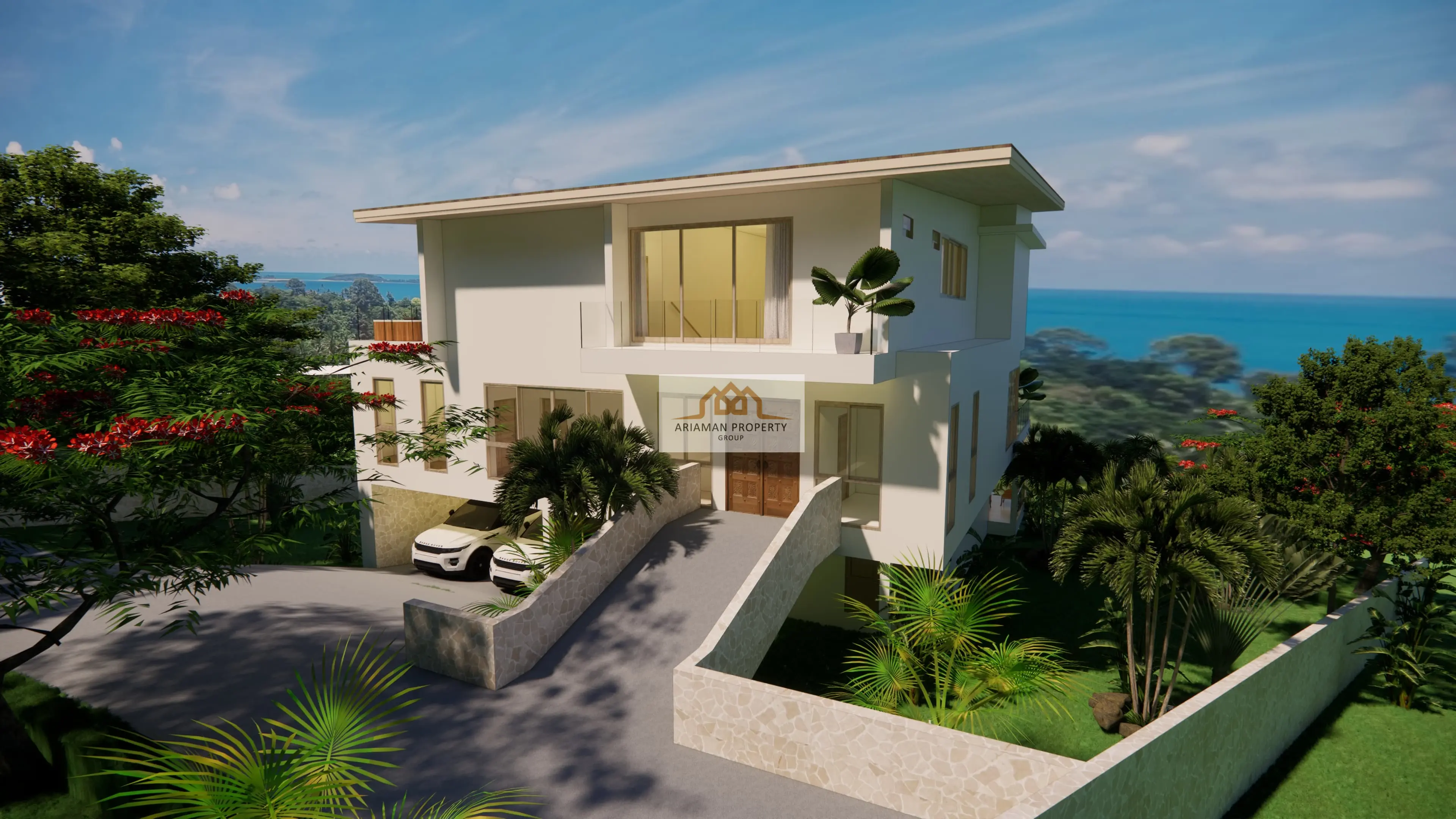 Development Oppertunity: Modern 3-Bedroom Freehold Home with Pool and Garden Views in Bo Phut, Ko Samui