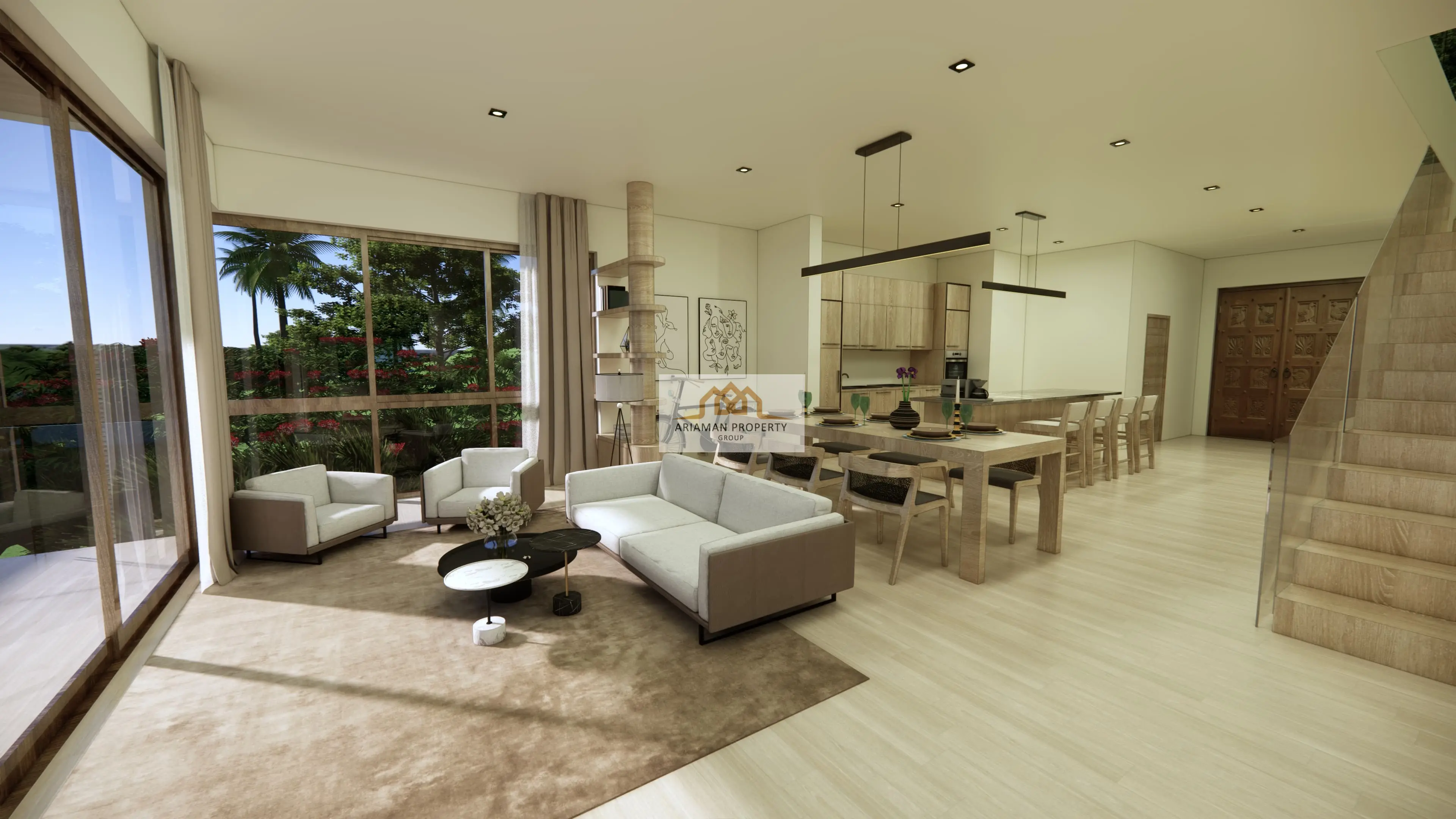 Development Oppertunity: Modern 3-Bedroom Freehold Home with Pool and Garden Views in Bo Phut, Ko Samui