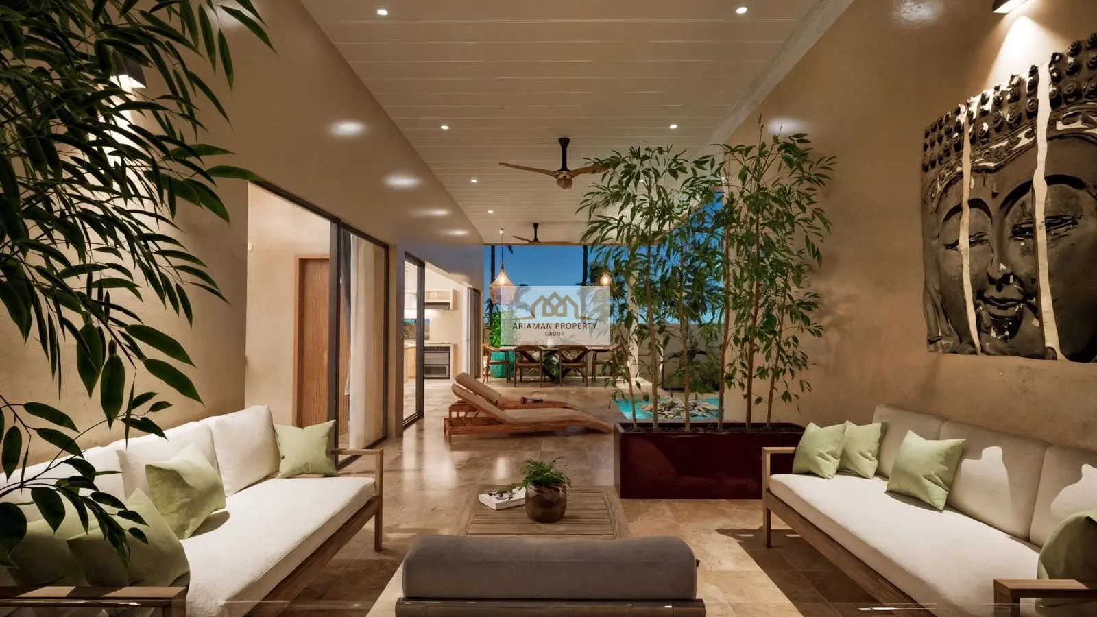Single-Story 2-Bedroom Home with Private Pool in Lamai, Ko Samui