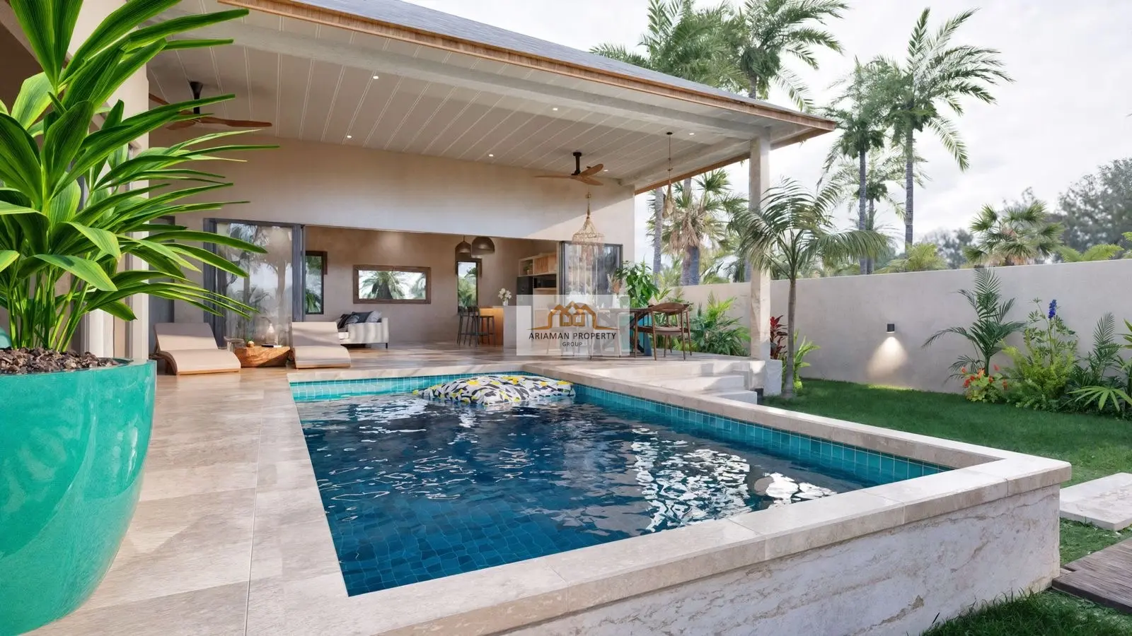 Single-Story 2-Bedroom Home with Private Pool in Lamai, Ko Samui