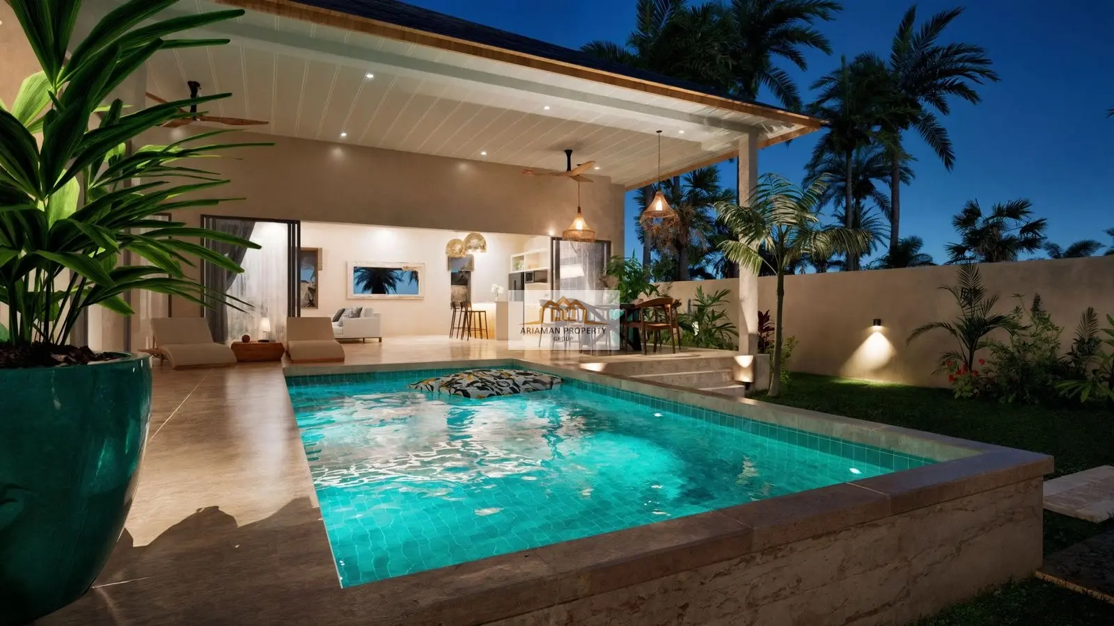 Single-Story 2-Bedroom Home with Private Pool in Lamai, Ko Samui