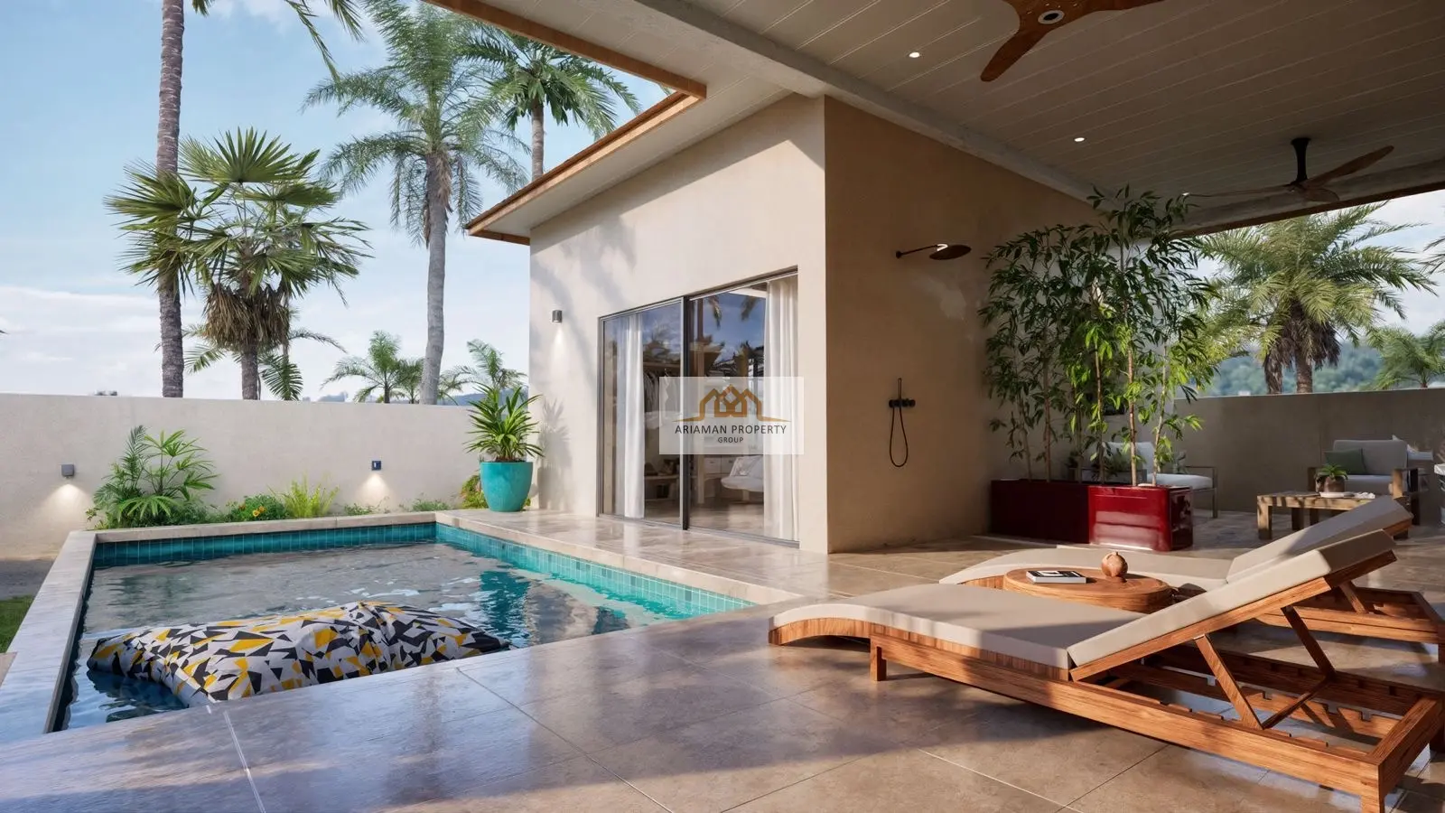 Single-Story 2-Bedroom Home with Private Pool in Lamai, Ko Samui