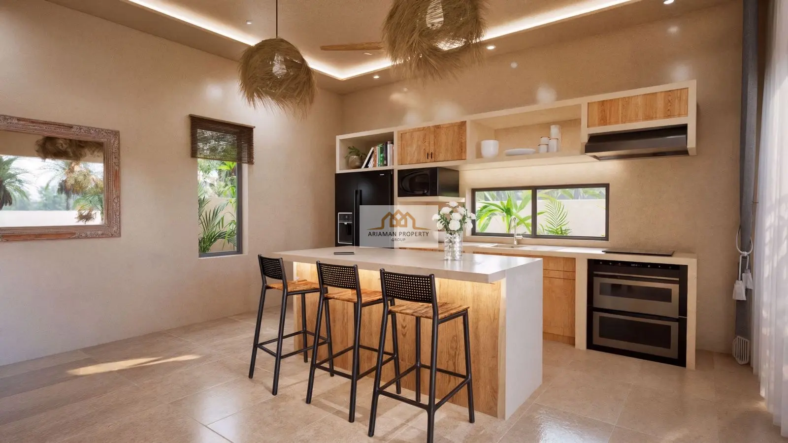 Single-Story 2-Bedroom Home with Private Pool in Lamai, Ko Samui