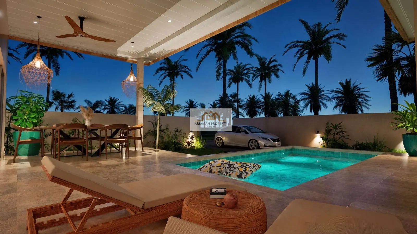 Single-Story 2-Bedroom Home with Private Pool in Lamai, Ko Samui
