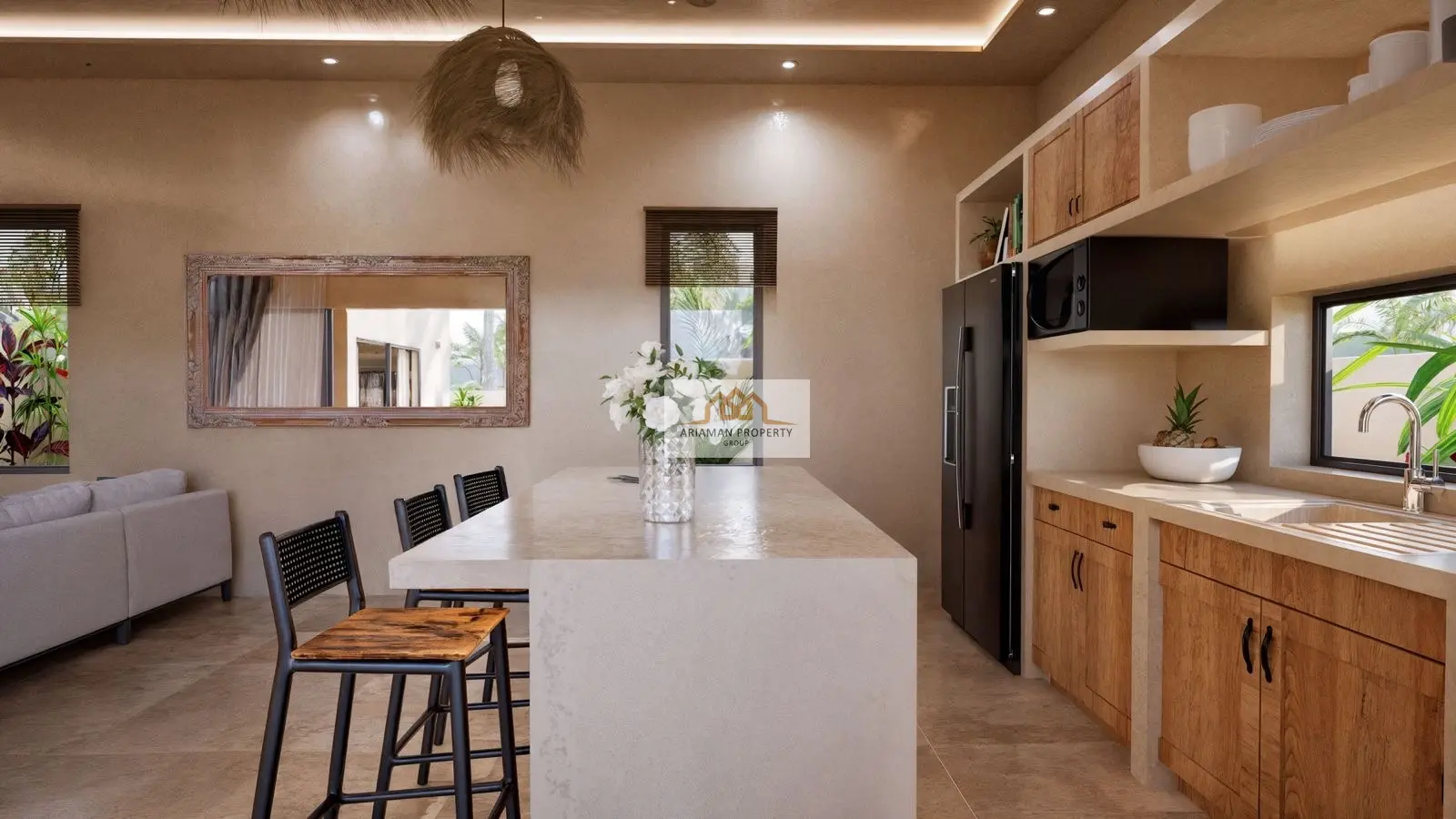Single-Story 2-Bedroom Home with Private Pool in Lamai, Ko Samui