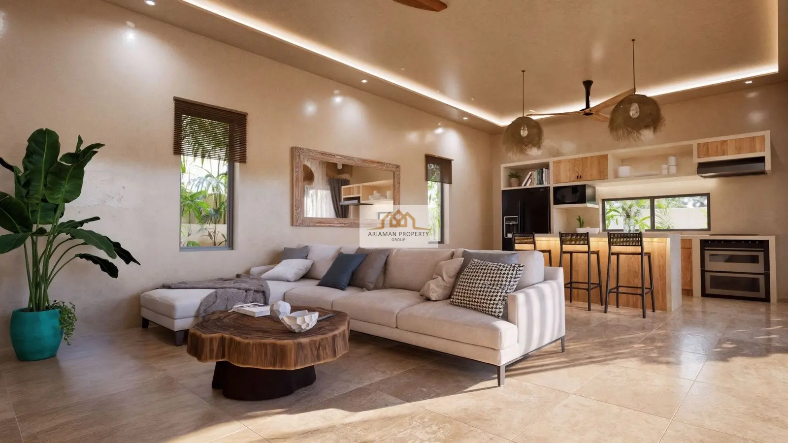 Single-Story 2-Bedroom Home with Private Pool in Lamai, Ko Samui