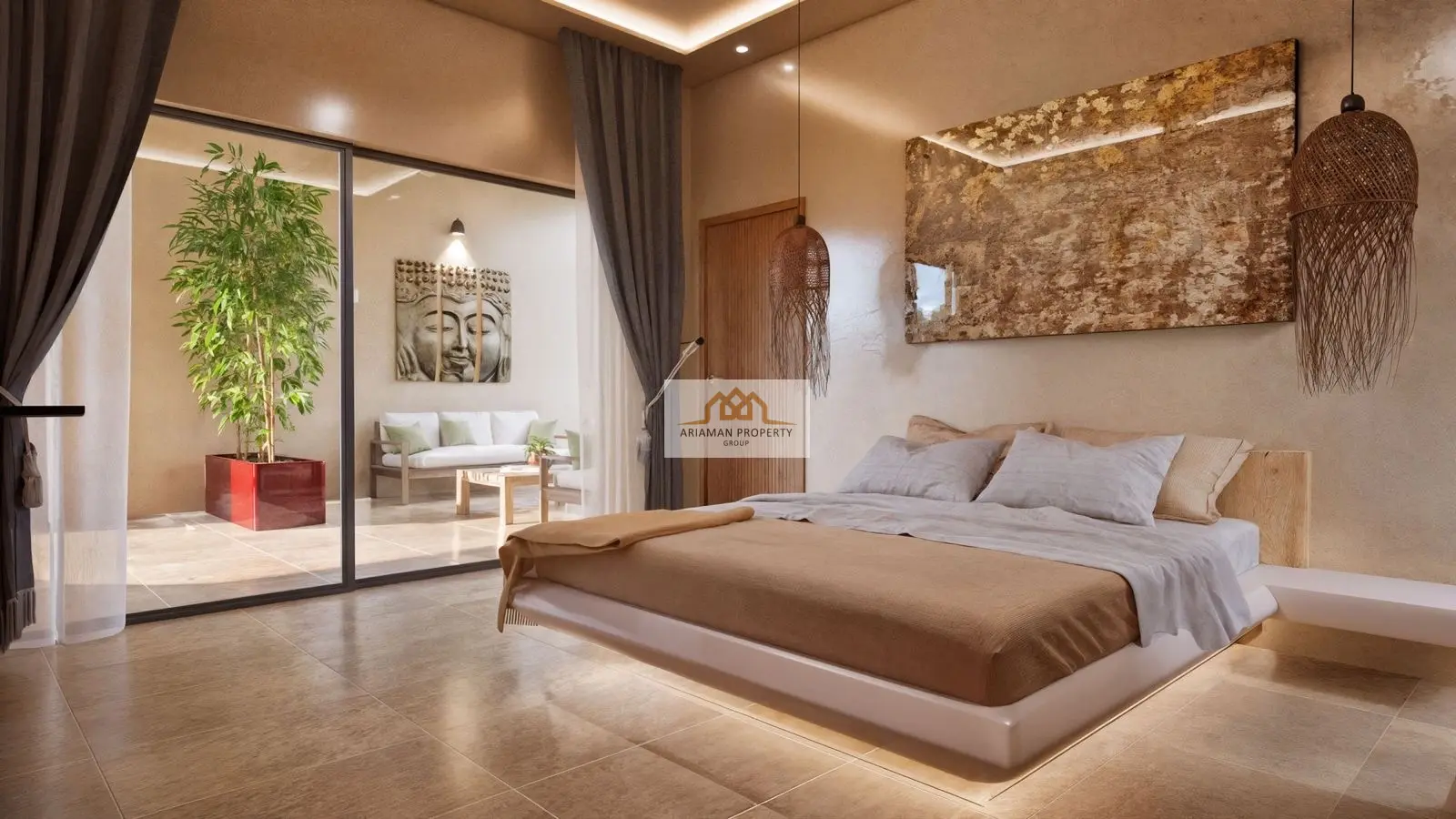 Single-Story 2-Bedroom Home with Private Pool in Lamai, Ko Samui