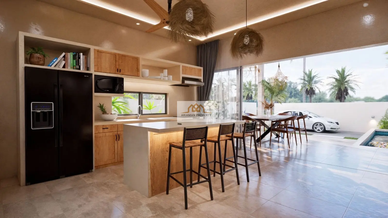 Single-Story 2-Bedroom Home with Private Pool in Lamai, Ko Samui