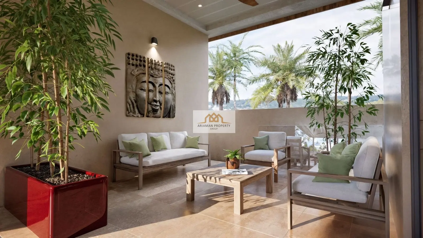 Single-Story 2-Bedroom Home with Private Pool in Lamai, Ko Samui