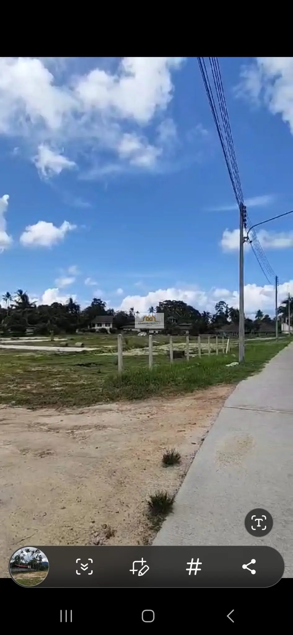 Spacious 1,200 sqm Freehold Land in Quiet Maenam, Ko Samui