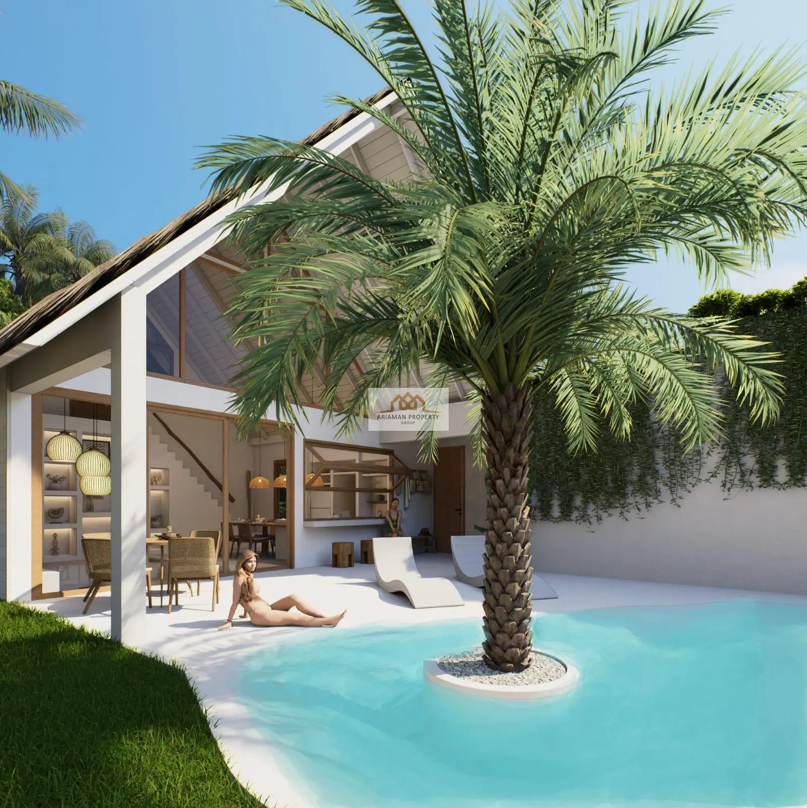 Bali Style 1-Bedroom Villa with Private Pool and Lush Tropical Garden in Ko Pha-Ngan