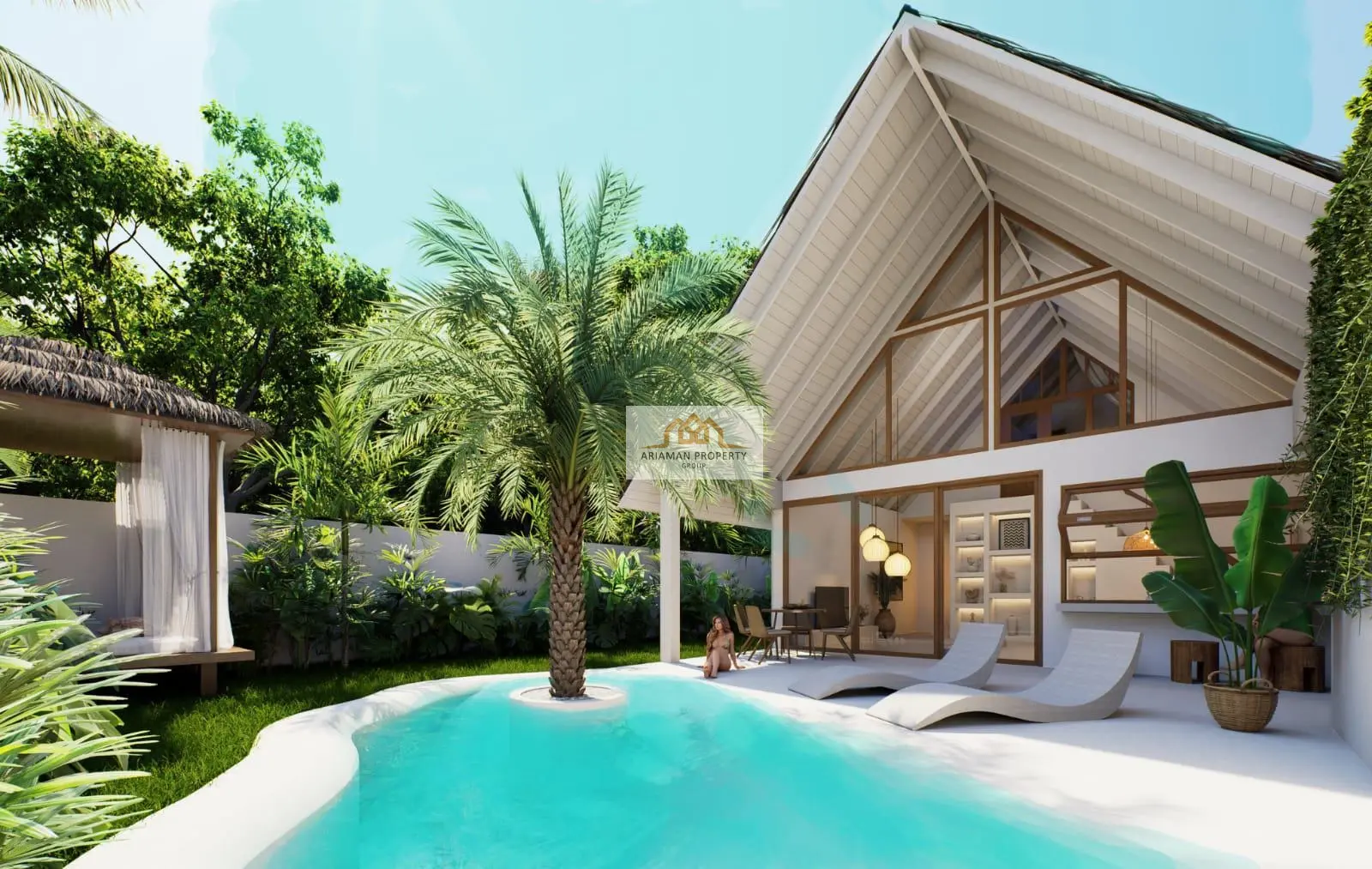 Bali Style 1-Bedroom Villa with Private Pool and Lush Tropical Garden in Ko Pha-Ngan