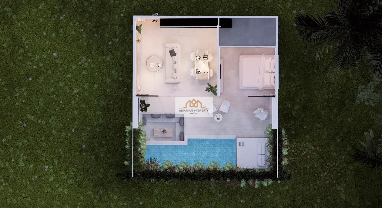 Minimalistic Single-Storey 1 Bed Pool Villa with Private Pool in Chaweng, Ko Samui