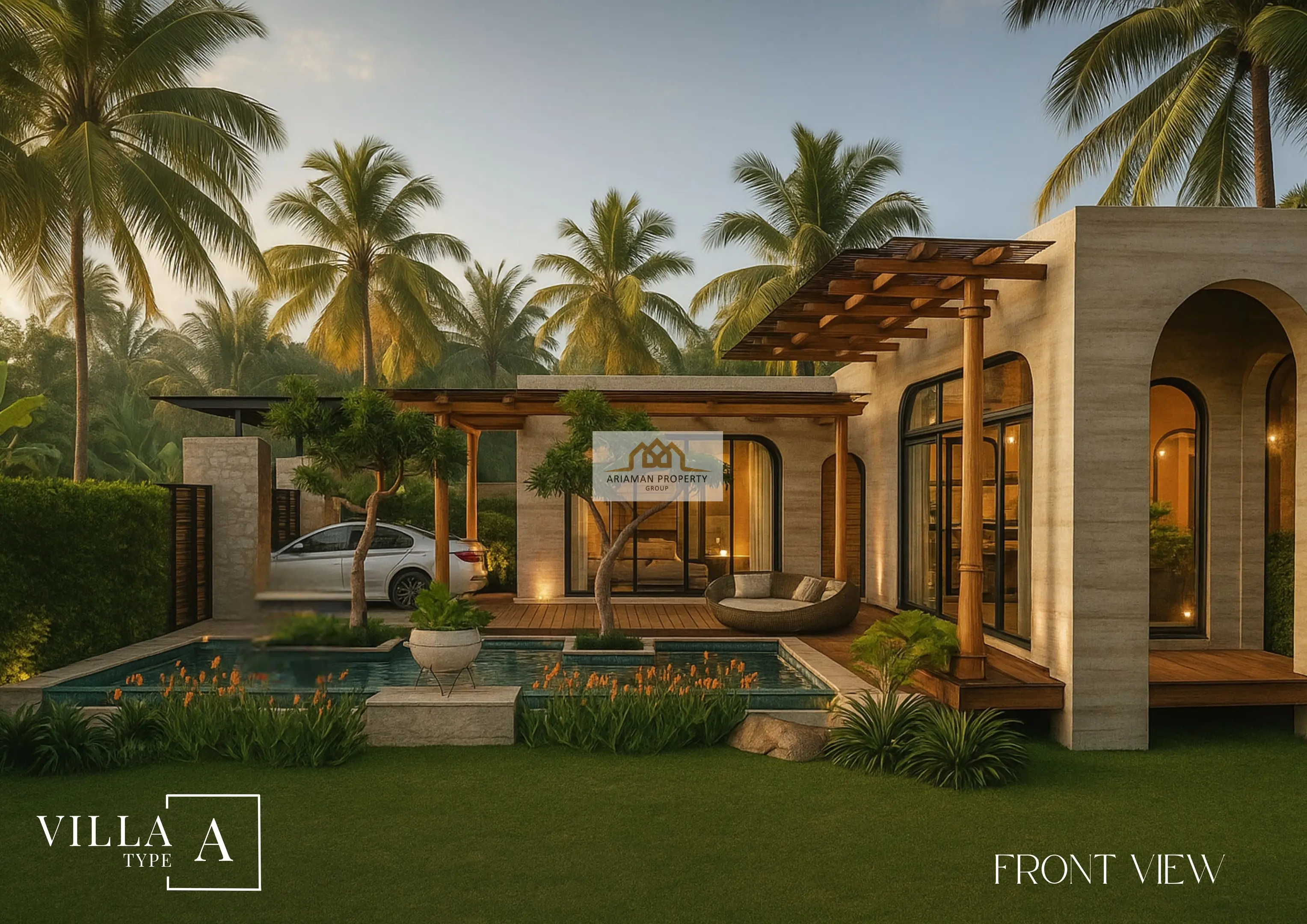 วิลล่าสมัยใหม่ 3 ห้องนอน พร้อมสระว่ายน้ำส่วนตัวในแม่น้ำ เกาะสมุย