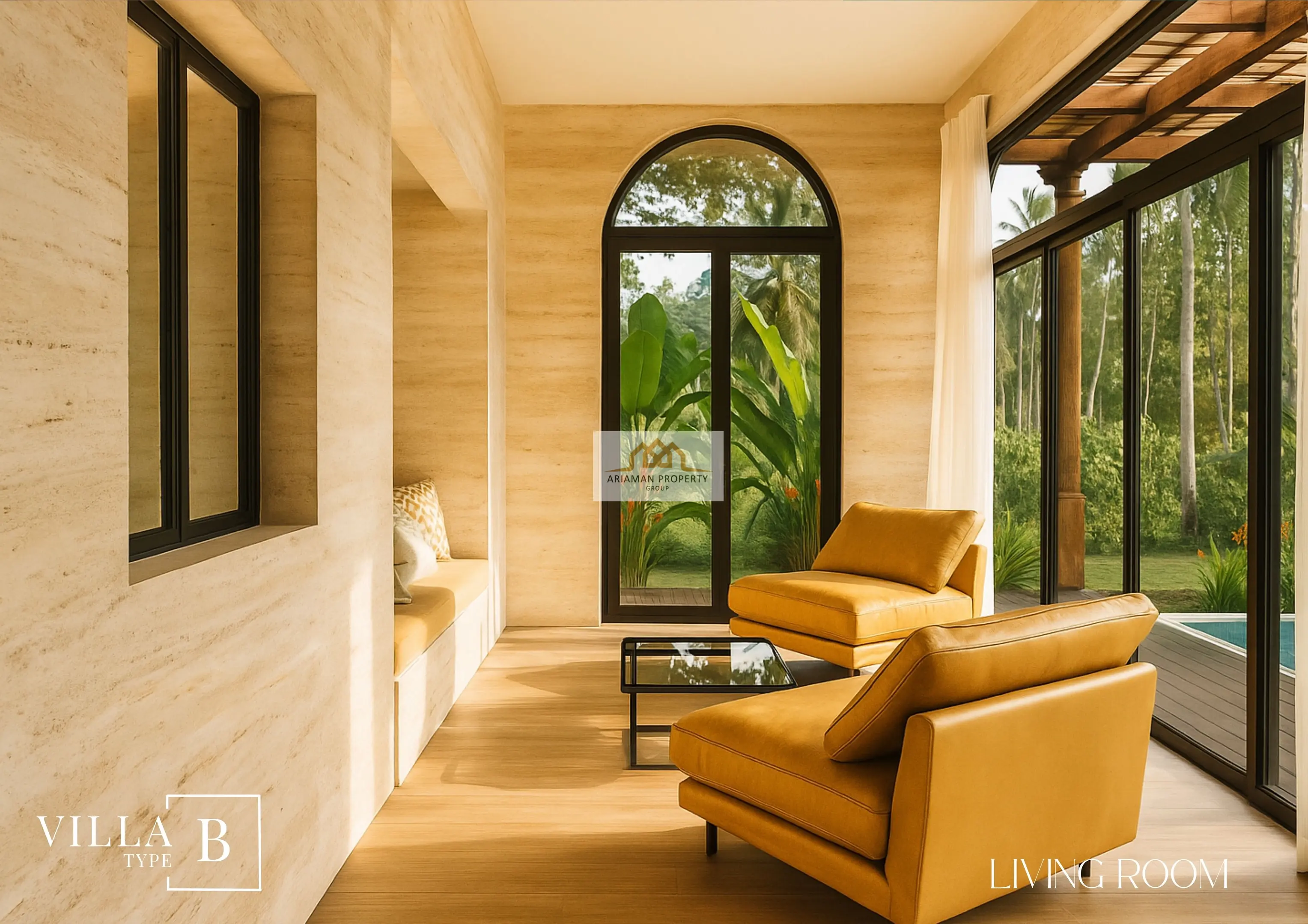 วิลล่าสมัยใหม่ 3 ห้องนอน พร้อมสระว่ายน้ำส่วนตัวในแม่น้ำ เกาะสมุย