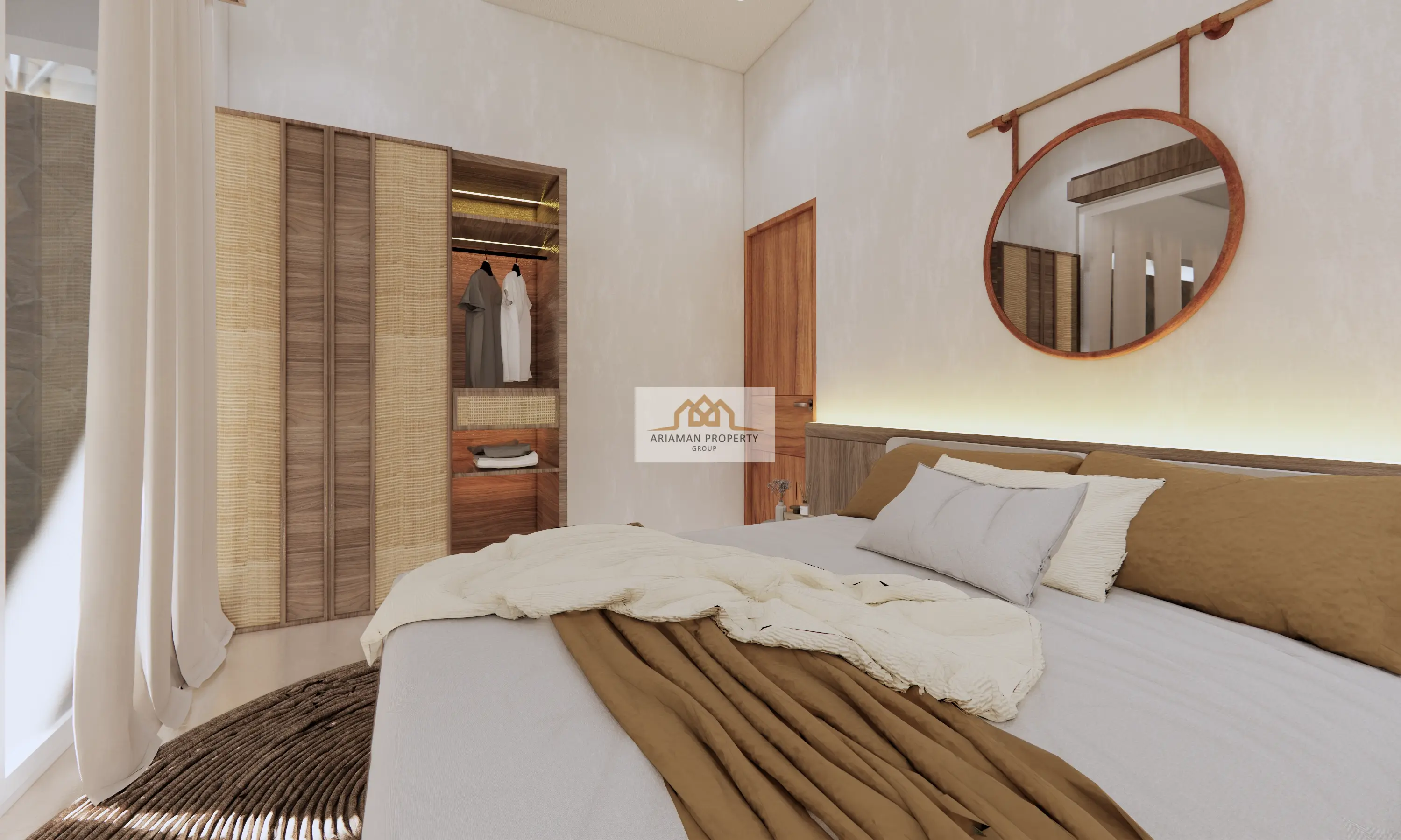 บ้านชั้นเดียวสไตล์โมเดิร์นพร้อมวิวที่สวยงามและสระว่ายน้ำส่วนตัวในมะเร็ต เกาะสมุย