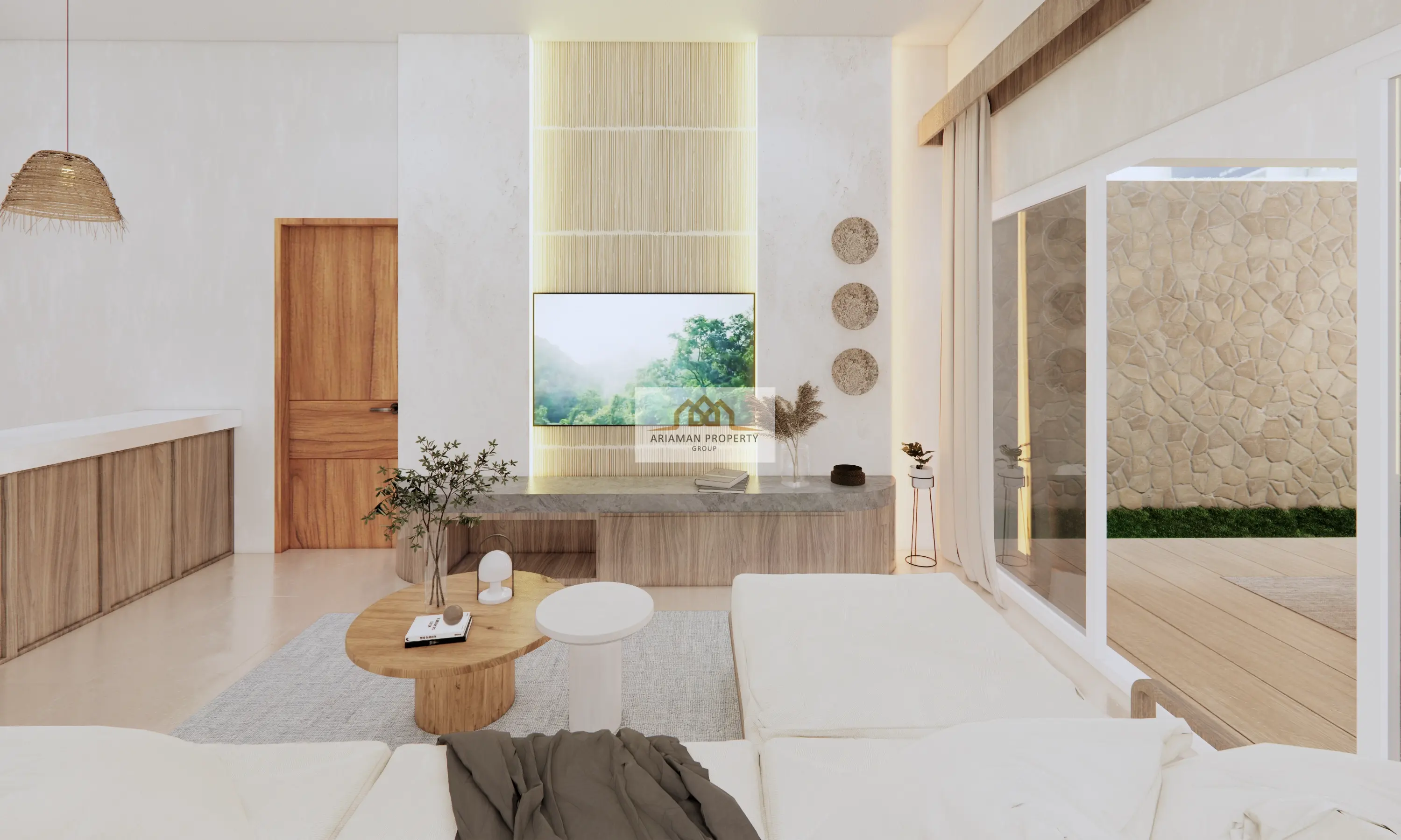 บ้านชั้นเดียวสไตล์โมเดิร์นพร้อมวิวที่สวยงามและสระว่ายน้ำส่วนตัวในมะเร็ต เกาะสมุย