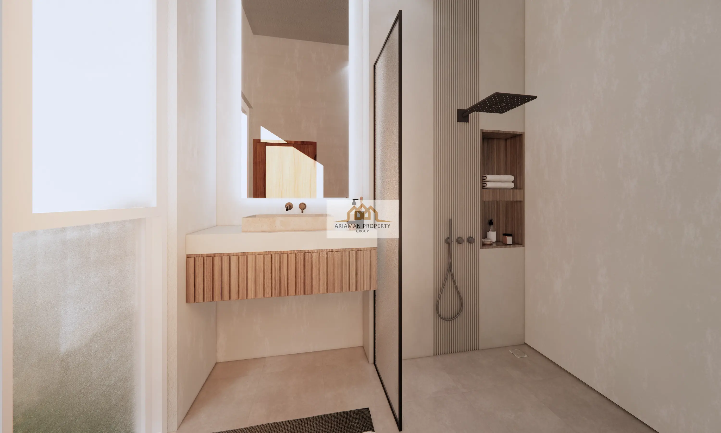 บ้านชั้นเดียวสไตล์โมเดิร์นพร้อมวิวที่สวยงามและสระว่ายน้ำส่วนตัวในมะเร็ต เกาะสมุย